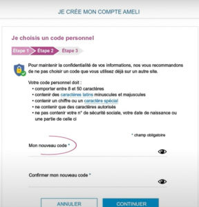 Où trouver mon code confidentiel ameli
